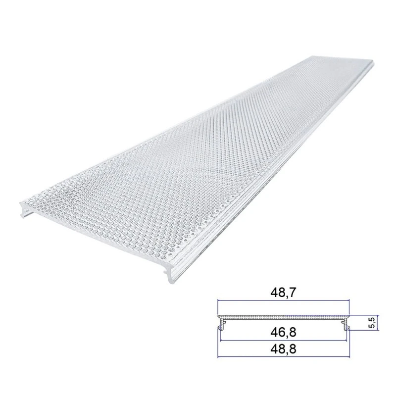 Acryl reliëf extrusie lampenkap