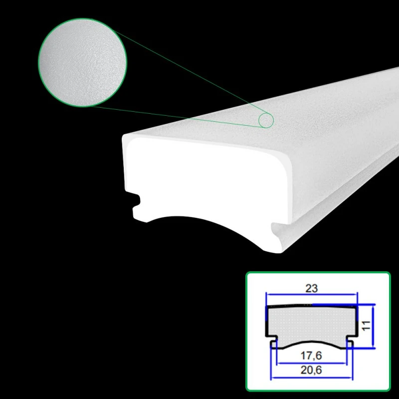 Acryl matte extrusie lampenkap