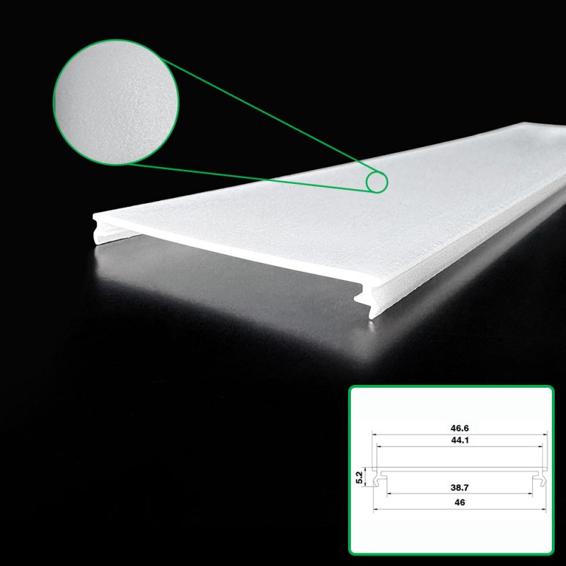 Extrusie van polycarbonaat matte lampenkap Extrusie van polycarbonaat matte lampenkap