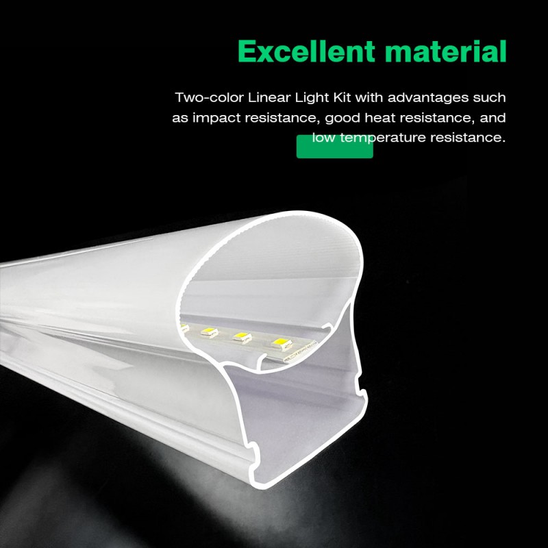 Tweekleurige geëxtrudeerde lampenkap van polycarbonaat