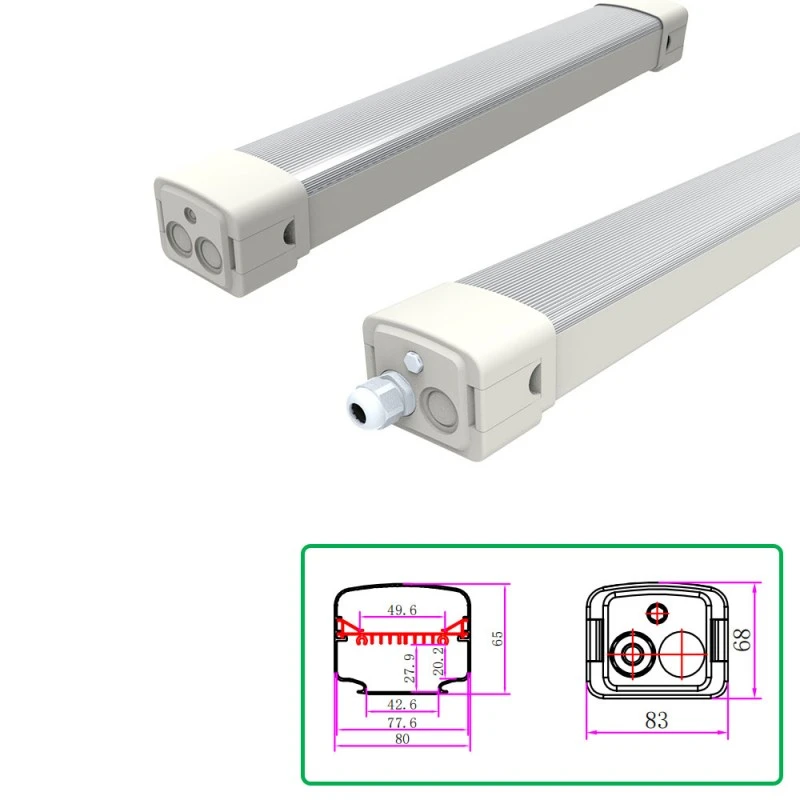 Tri-Proof Light Dual-Color geëxtrudeerde behuizing